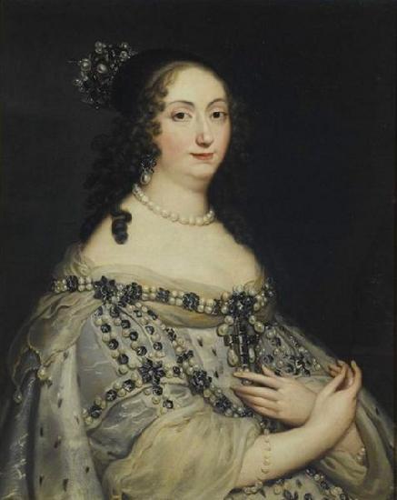 Justus van Egmont Portrait of Louise Marie Gonzaga de Nevers France oil painting art